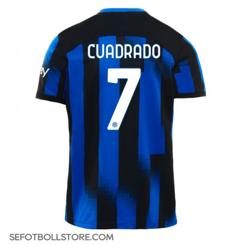 Inter Milan Juan Cuadrado #7 Replika Hemmatröja 2023-24 Kortärmad